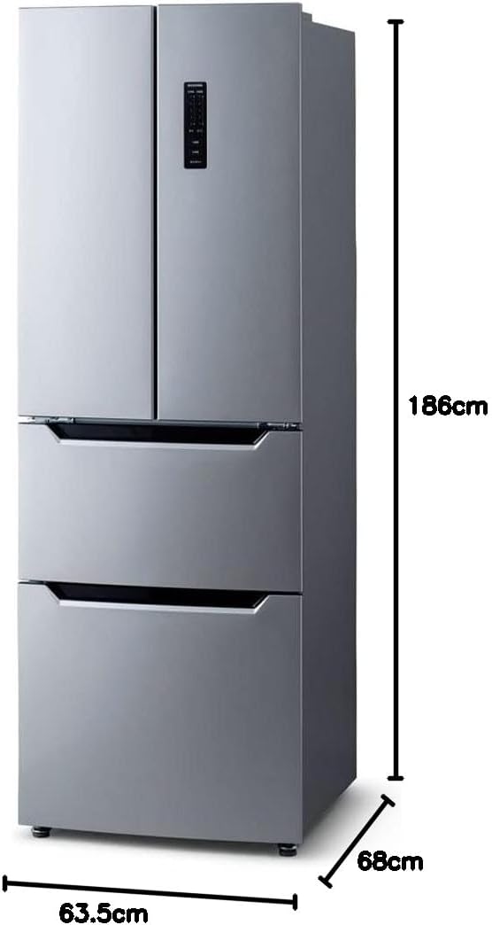 【製氷皿付き】 冷蔵庫 320L 2段冷凍室 129L 幅63.5cm 両開き シルバー IRSN-32B-S 急速冷凍 霜取り不要 タッチパネル フレンチドア 省エネ 節電 大容量 東京ゼロエミポイント
