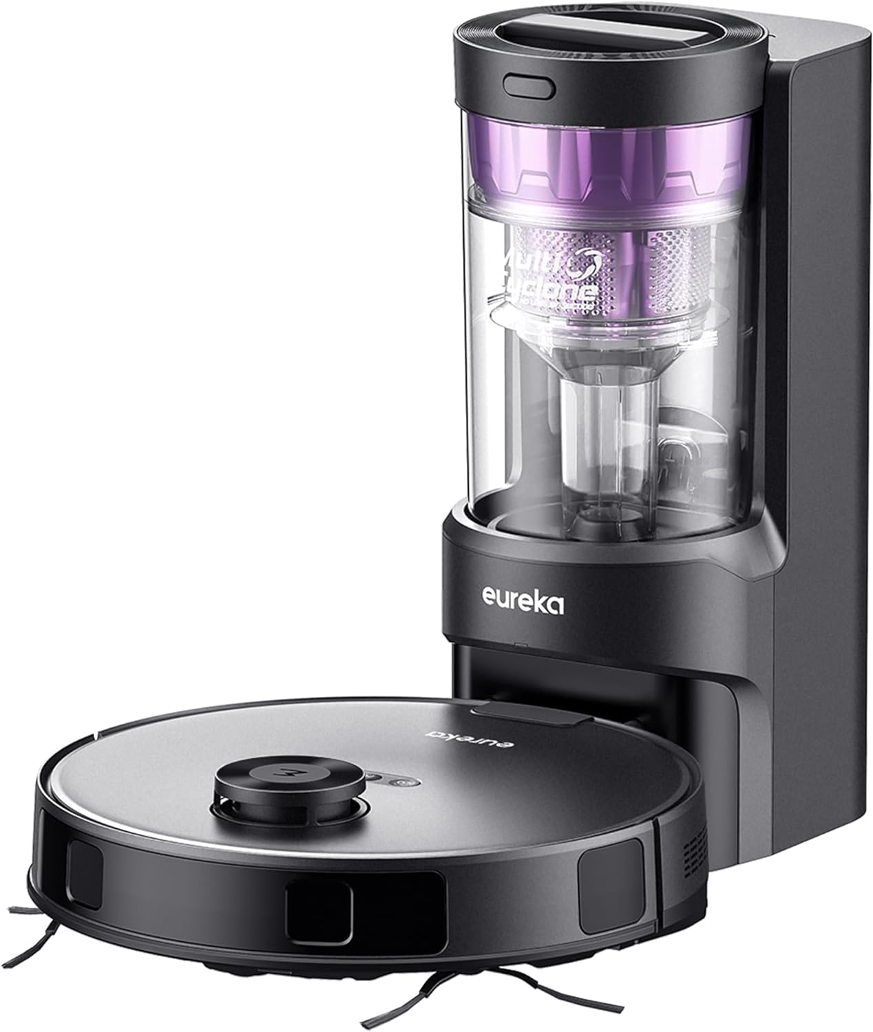 【2024新登場・紙パック不要】ロボット掃除機 E10s 4000pa強力吸引 水拭き両用 高精度マッピング機能 自動モップリフト/自動ゴミ収集 環境に配慮したお掃除ロボット 180分間連続稼働 ロボット型クリーナー アプリ制御