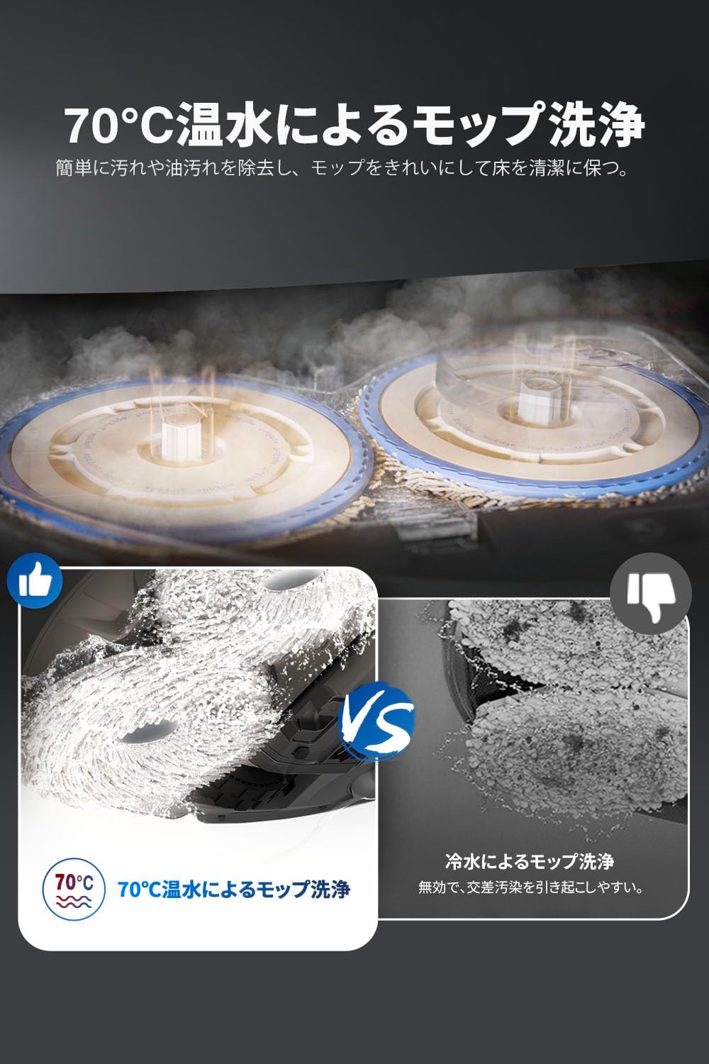 T30 OMNI ロボット掃除機 水拭き モップ掃除 両用 自動集塵 11000Pa 強力吸引力 回転 水拭き機能 高精度マッピング 3Dオブジェクト認識 回避 3Dマッピング 静音動作