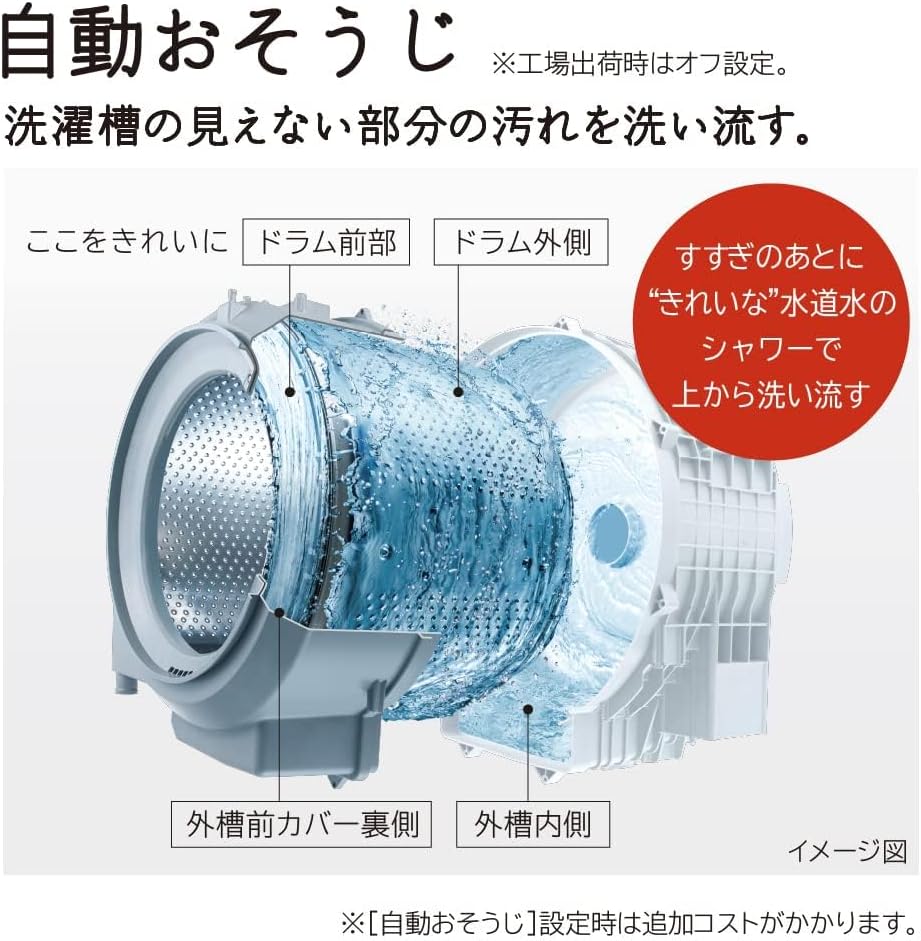 ドラム式洗濯乾燥機 幅60cm 洗濯11kg 乾燥6kg 左開き BD-SG110HL W ホワイト ビッグドラム 日本製